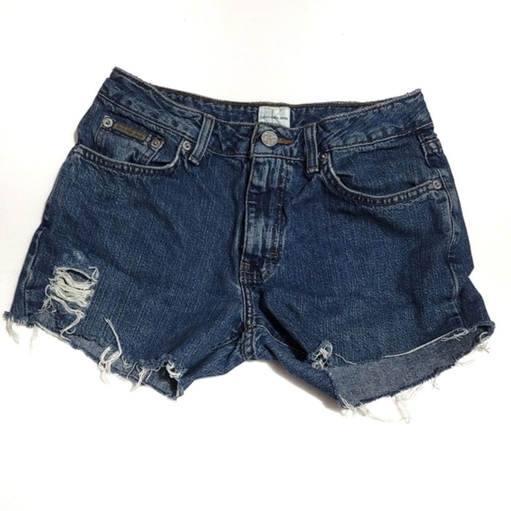 vintage Calvin Klein jean shorts size 1 cutt off s